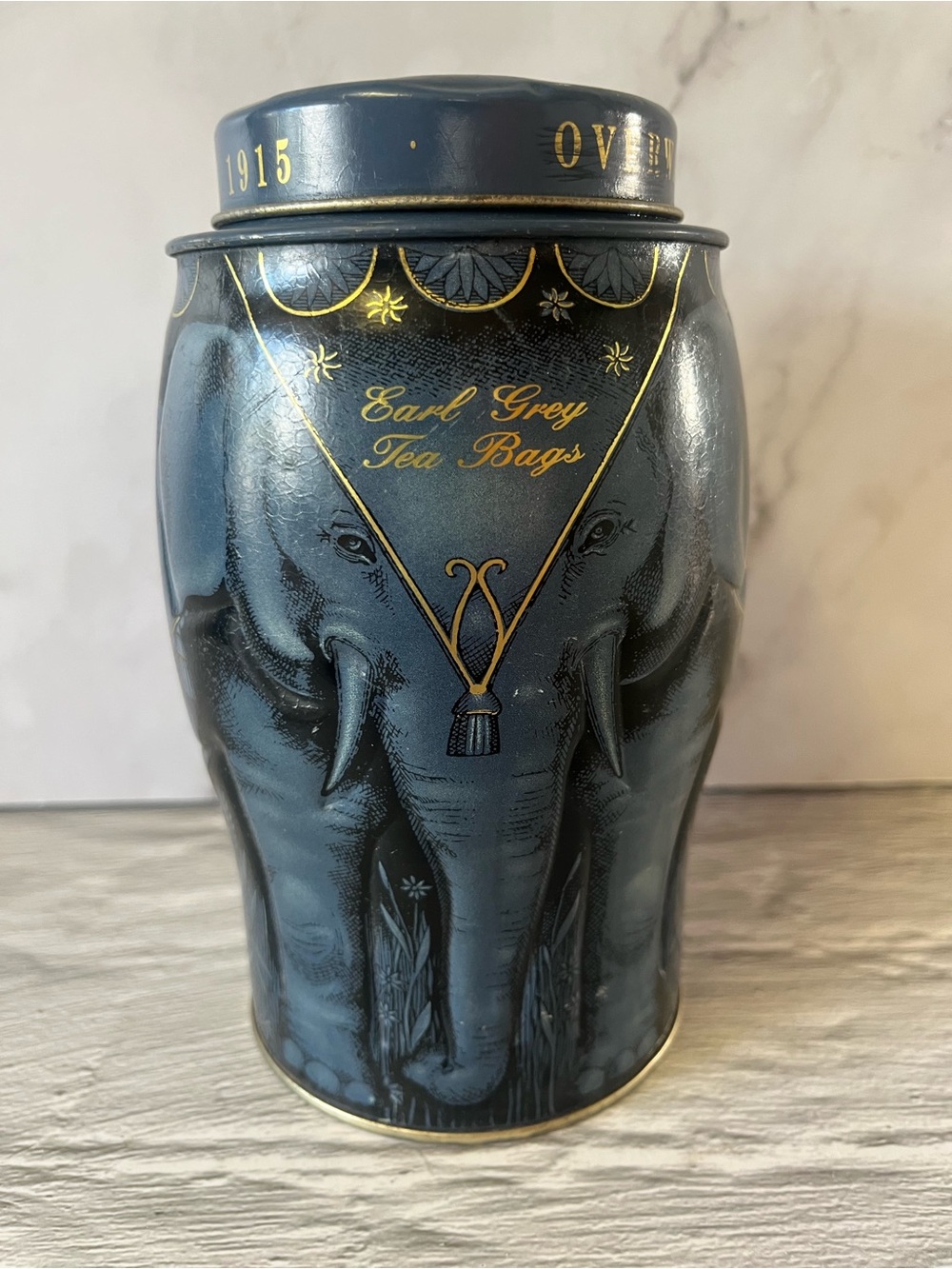 Williamson Tea Collectible Elephant Tea Canister Caddy Tin Empty